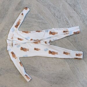 Golden Retriever with Balloons PJ Onsie